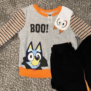 Bluey Halloween Fleece Top and Bottom Set
